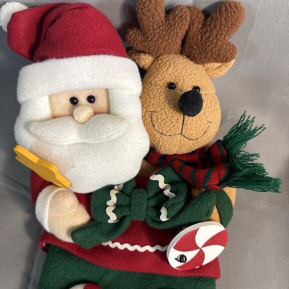 Prima Creations Holiday Christmas 19" Stocking Santa Claus Reindeer Decor - Picture 2 of 8